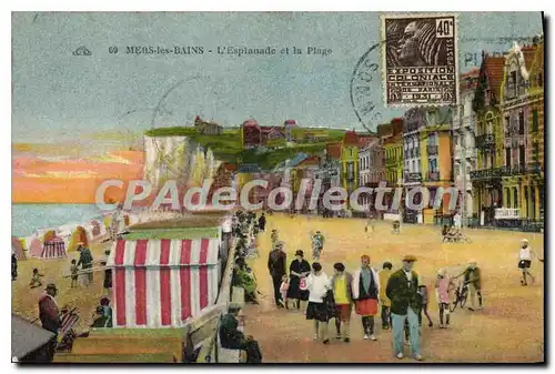 Cartes postales Mers les Bains L'Esplanade et la Plage