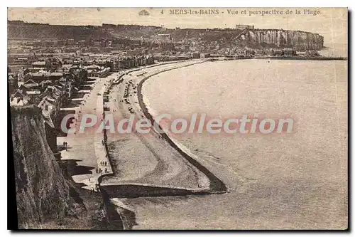 Cartes postales Mers les Bains Vue et perspective de la Plage