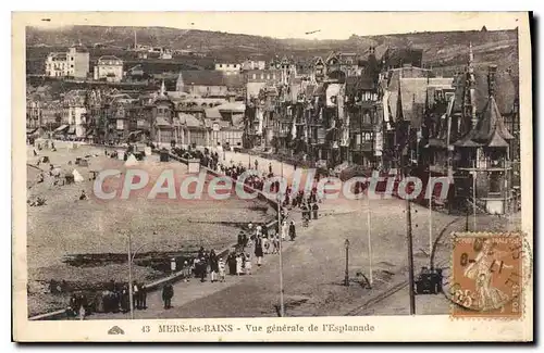 Cartes postales Mers les Bains Vue generale de l'Esplanade