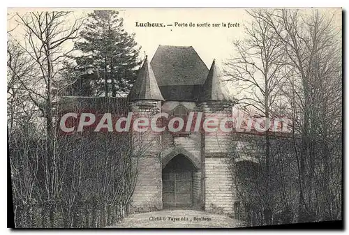 Cartes postales Lucheux Porte de sortie sur la foret