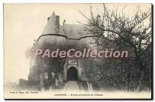 Cartes postales Lucheux Entree principale du Chateau