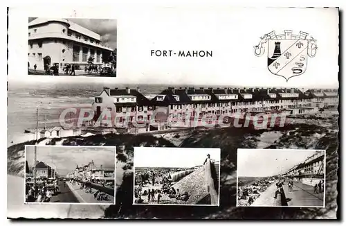 Ansichtskarte AK Fort Mahon (Somme) Le Casino La Place de Paris La Plage La digue promenade