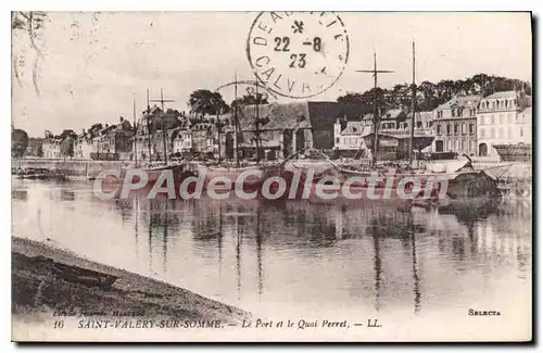 Cartes postales Saint Valery Sur Somme Le Port et le Quai Perret