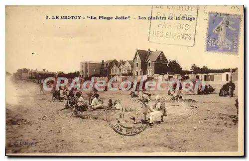 Ansichtskarte AK Le Crotoy La plage Jolie Les plaisirs de la Plage