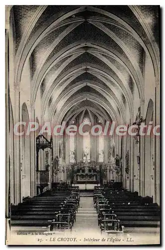 Cartes postales Le Crotoy Interieur de l'Eglise