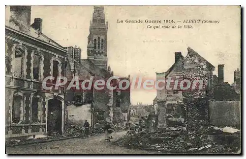 Ansichtskarte AK Albert (Somme) Ce qui reste de la Ville