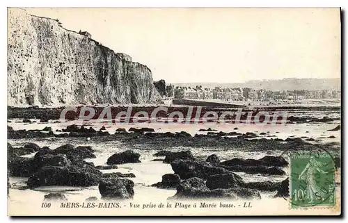 Cartes postales Mers Les Bains Vue prise de la Plage a Marre basse