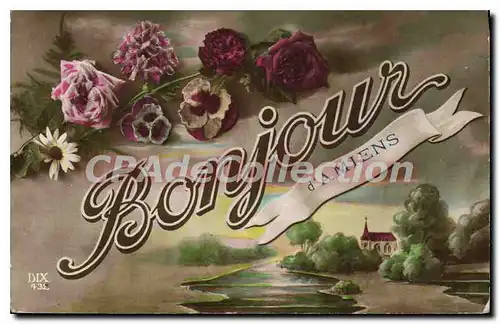 Cartes postales Bonjour d'Amiens