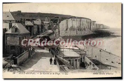 Cartes postales Ault Onival Le Casino et la Plage