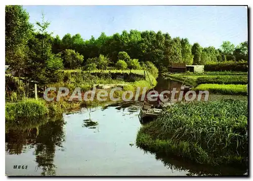 Moderne Karte Amiens (Somme) Les Hortillonnages