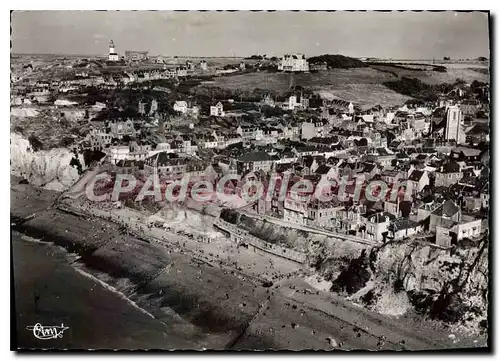 Moderne Karte Ault (Somme) Vue aerienne