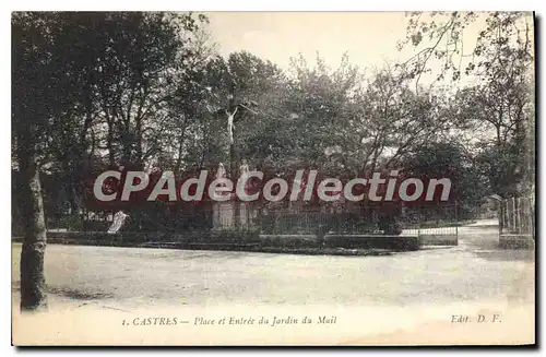 Ansichtskarte AK Castres Place et Entree du Jardin du Mail