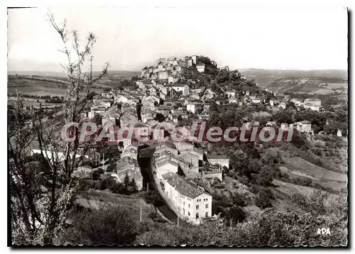 Moderne Karte Cordes (Tarn) Vue generale