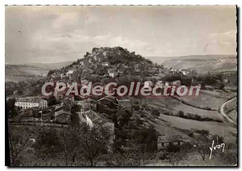 Moderne Karte Cordes (Tarn) Vue generale