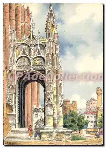 Cartes postales moderne La Cathedrale Sainte Cecile (le Porche)