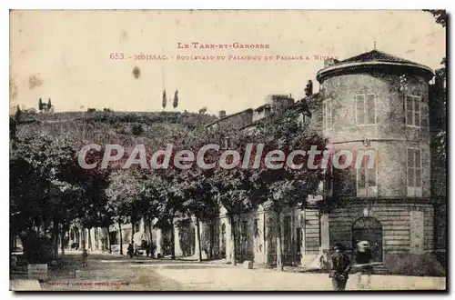 Cartes postales Le Tarn et Garonne Moissac Boulevard du Palais ou du Passage a Niveau