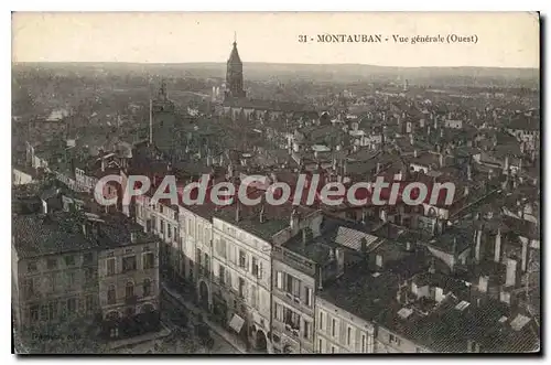 Cartes postales Montauban Vue generale (Ouest)