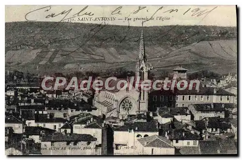 Cartes postales Tarn et Garonne Saint Antonin Vue generale de l'Eglise