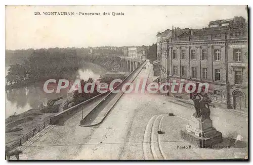 Ansichtskarte AK Tarn et Garonne Montauban Panorama des Quais