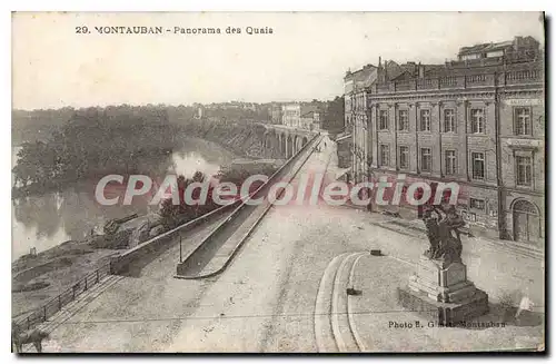 Cartes postales Tarn et Garonne Montauban Panorama des Quais