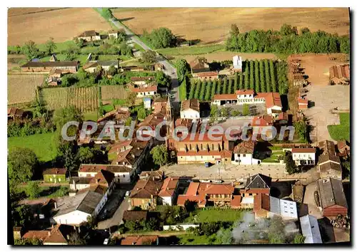 Moderne Karte Tarn et Garonne Meauzac Vue Generale