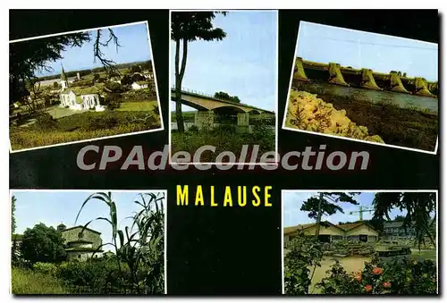 Cartes postales moderne Tarn-et-Garonne Malause (Tarn et Gne) Vue Generale Le Pont Le Barrage Chapelle du Couvent L'Usi