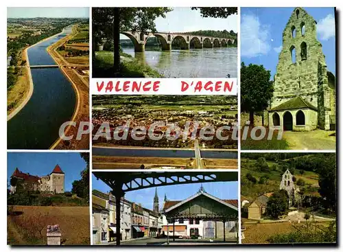 Cartes postales moderne Tarn-et-Garonne Valence d'Agen (Tarn et Gne)  chapelle ch�teau Goudourville pont de Mondou