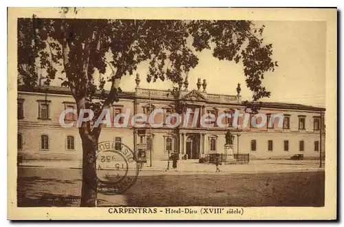 Cartes postales Vaucluse Carpentras Hotel Dieu