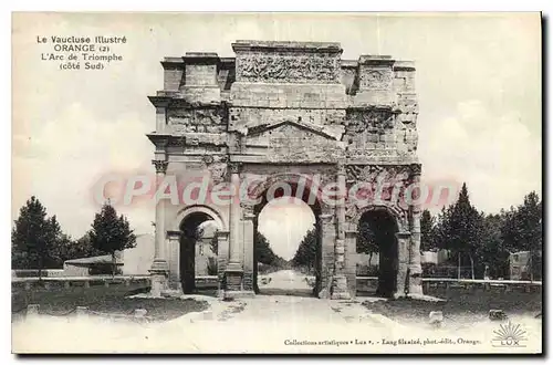 Cartes postales Vaucluse Le Vaucluse illustr� Orange L'Arc de Triomphe (cote Sud)