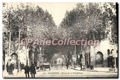 Cartes postales Vaucluse Avignon Porte de la Republique