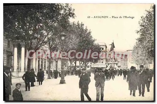 Cartes postales Vaucluse Avignon Place de l'Horloge