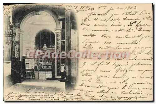 Cartes postales Vaucluse Anterieur Chapelle Sainte Anne