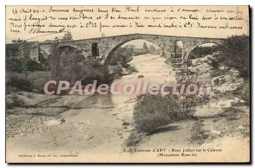 Cartes postales Vaucluse Pont Julien sur le Calavon (Monument Rom in)