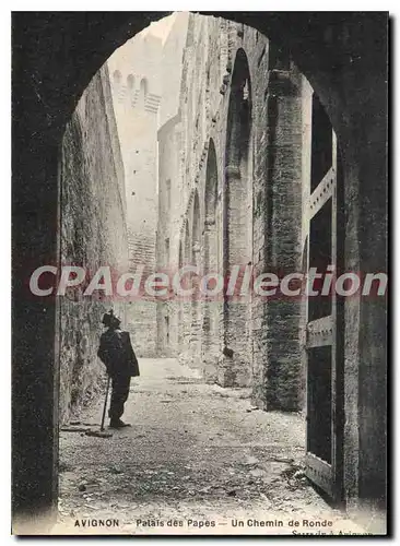 Ansichtskarte AK Vaucluse Avignon Palais des Papes Un Chemin de Ronde