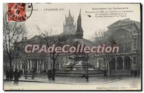 Cartes postales Vaucluse Avignon Monument du Centenaire