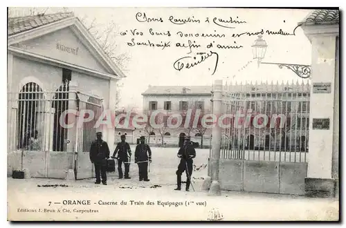 Cartes postales Orange Caserne du Train des Equipages