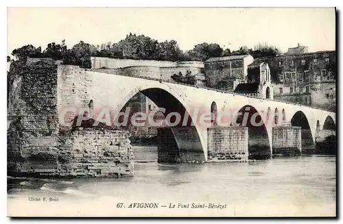 Cartes postales Avignon le Pont St Benezet