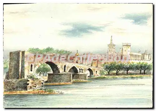 Cartes postales moderne Avignon Le Pont Saint Benezet