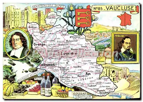Cartes postales moderne Vaucluse Villeneuve les Avignon Crillon Flechier truffes