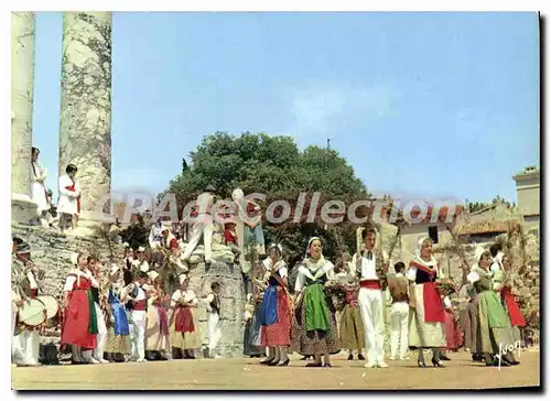 Moderne Karte Couleurs et Lumiere de France En Provence Danse Folklorique groupe de Ved�ne