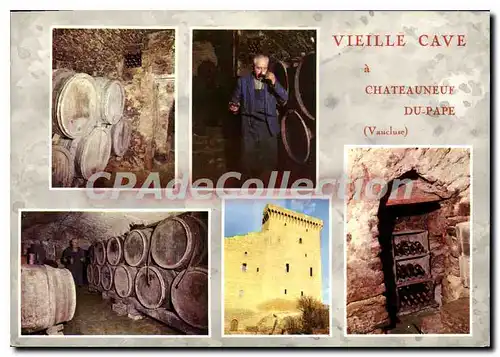 Moderne Karte Vieille Cave � Chateauneuf du Pape