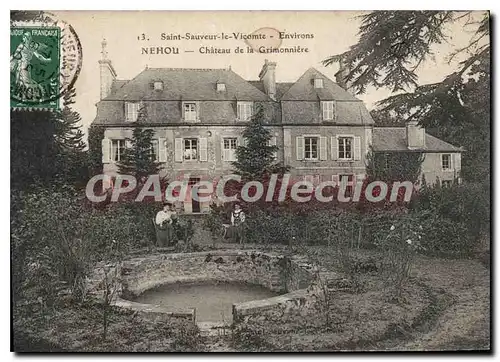 Ansichtskarte AK St Sauveur le Vicomte Environs Nehou Chateau de la Grimonniere