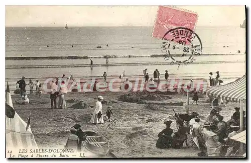 Cartes postales Les Sables D'Olonne La Plage � l'heure du Bain