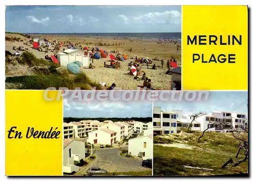 Cartes postales moderne St Jean de Monts Merlin Plage