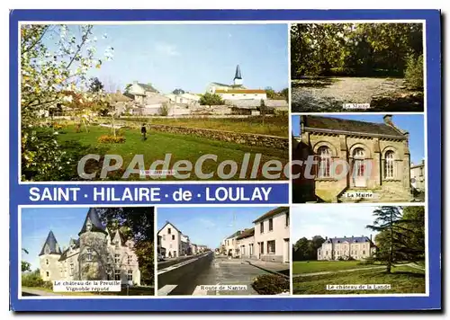 Cartes postales moderne St Hilaire de Loulay chateaux de la Preuille de la Lande mairie