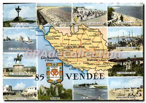 Cartes postales Vendee Bretignolles Talmont La tranche Noirmoutier Notre Dame de Monts