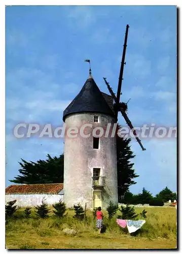 Ansichtskarte AK Ile de Noirmoutier Un Vieux moulin de la Gueriniere