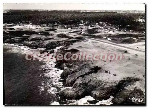 Cartes postales moderne Les Sables D'Olonne Vendee Vue aerienne La Cote au Puits de l'Enfer et Camping