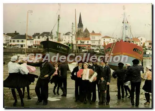 Moderne Karte St Gilles Croix de Vie Vendee Groupe Folklorique Bise Dur