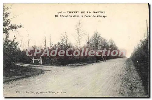 Ansichtskarte AK Circuit de la Sarthe Deviation dans la Foret de Vibraye